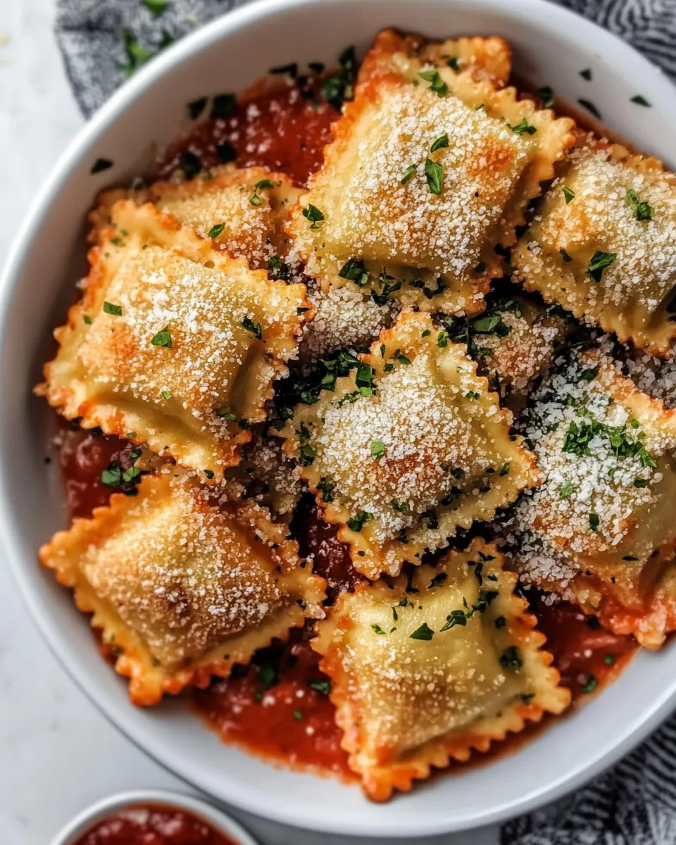 Delicious Toasted Ravioli plate image