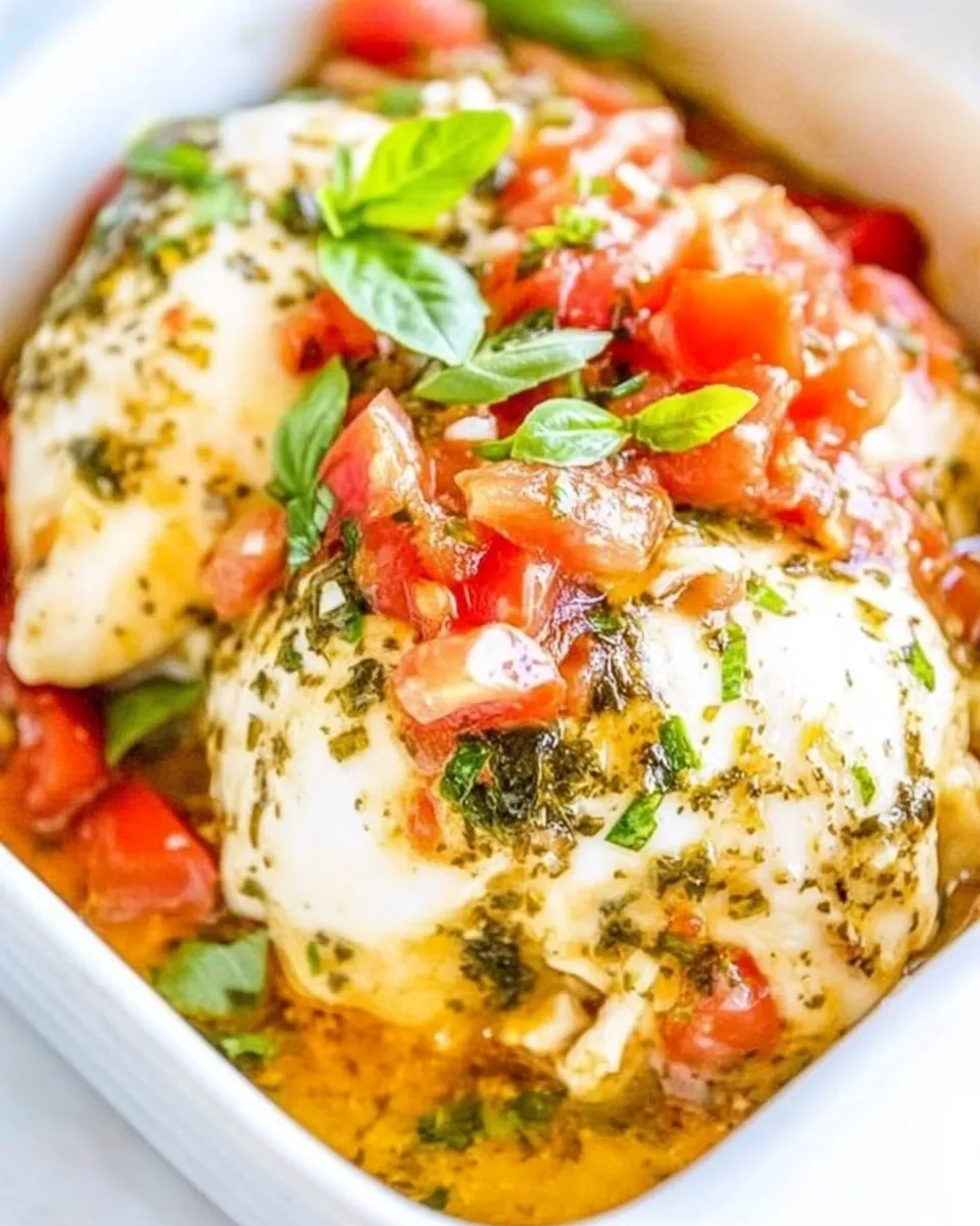 Homemade Tomato Basil Baked Chicken recipe photo
