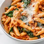 Homemade Tomato Spinach Chicken Pasta photo