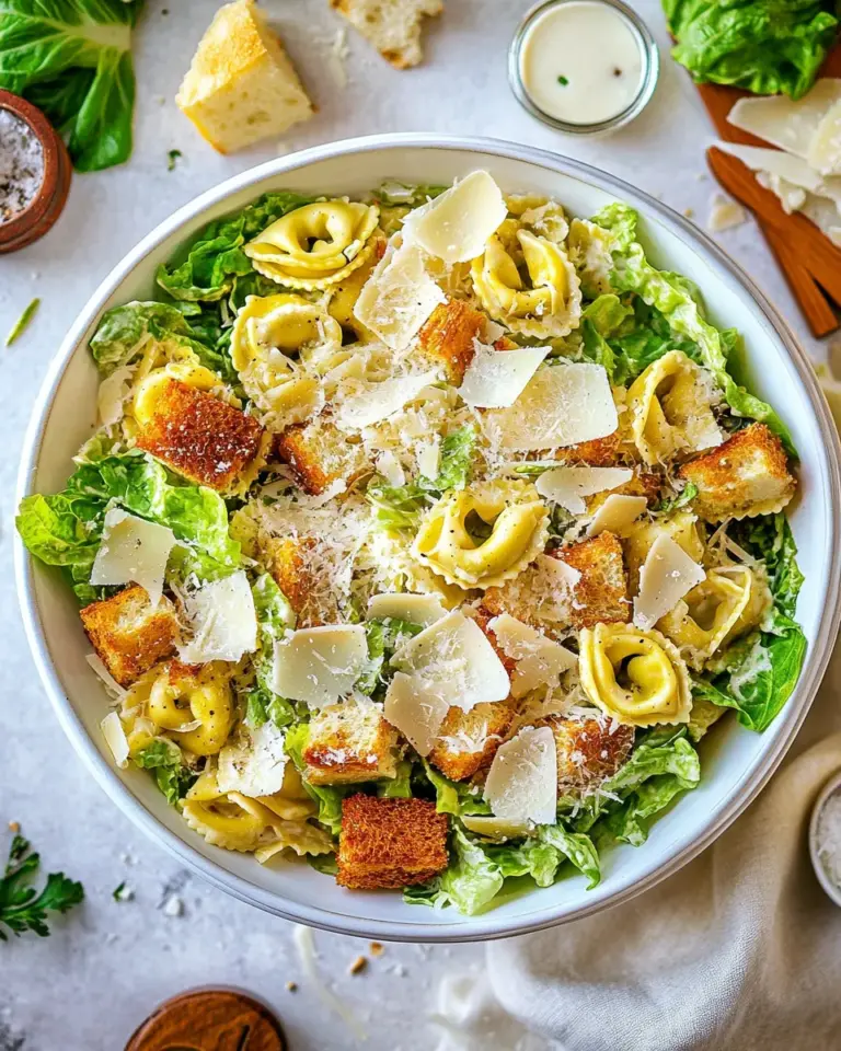 Homemade Tortellini Caesar Salad photo