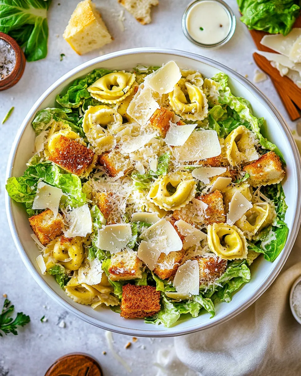 Homemade Tortellini Caesar Salad photo