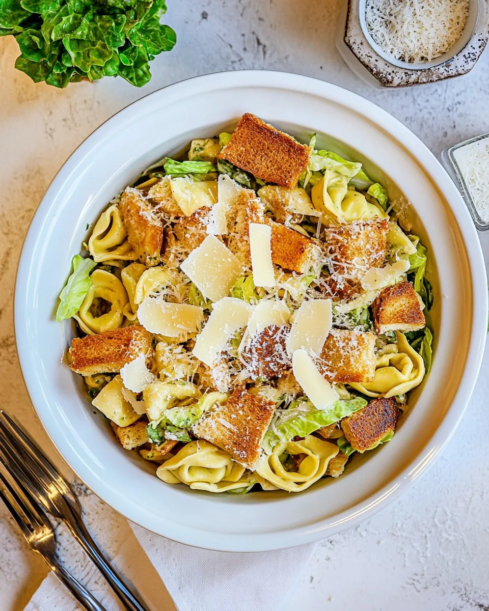 Classic Tortellini Caesar Salad image
