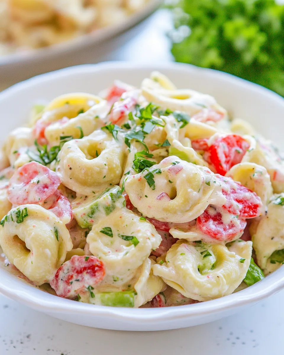 Delicious Tortellini Salad Recipe shot