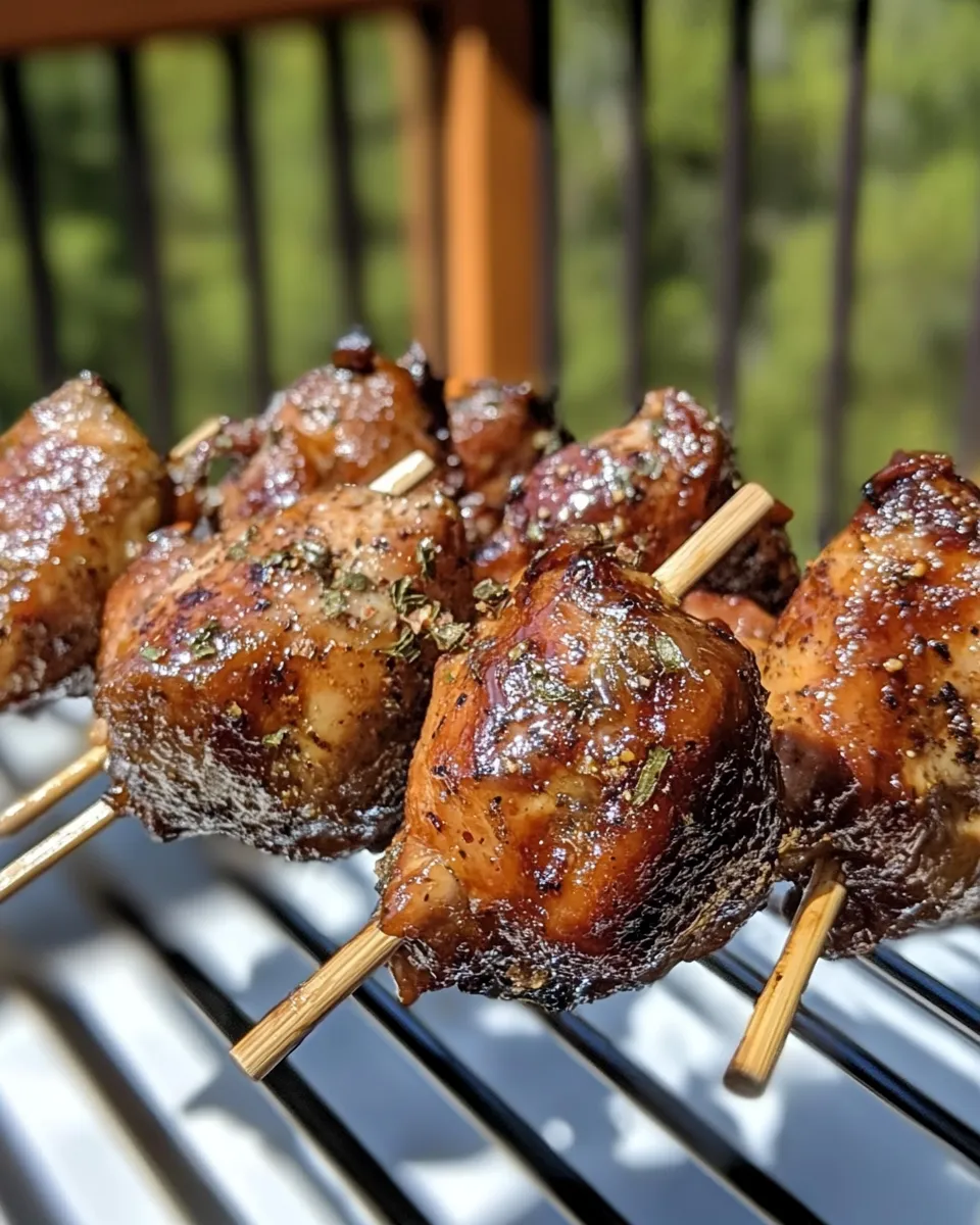 Easy Traeger BBQ Smoked Chicken Lollipops food shot