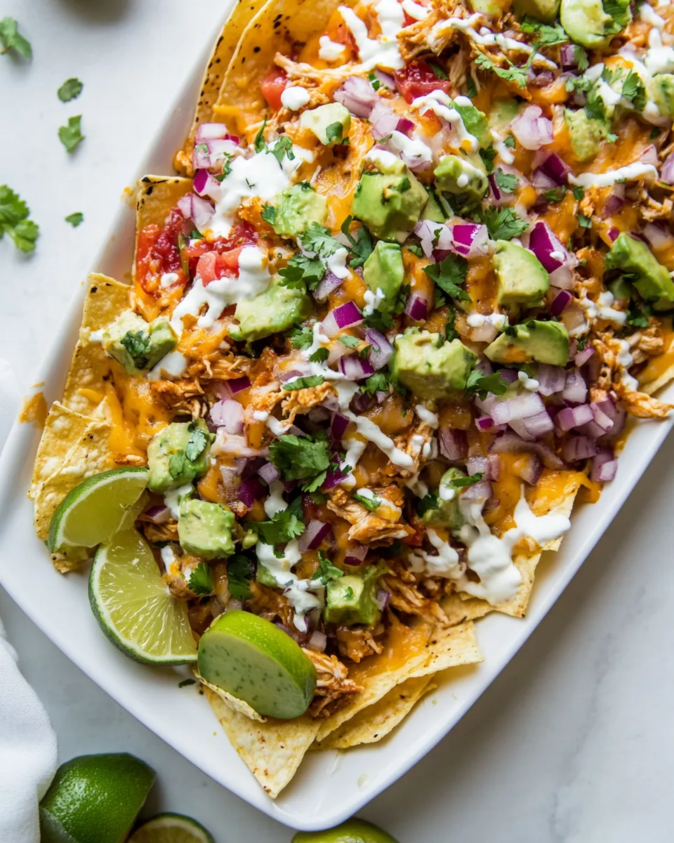 Homemade Tropical Chicken Nachos photo