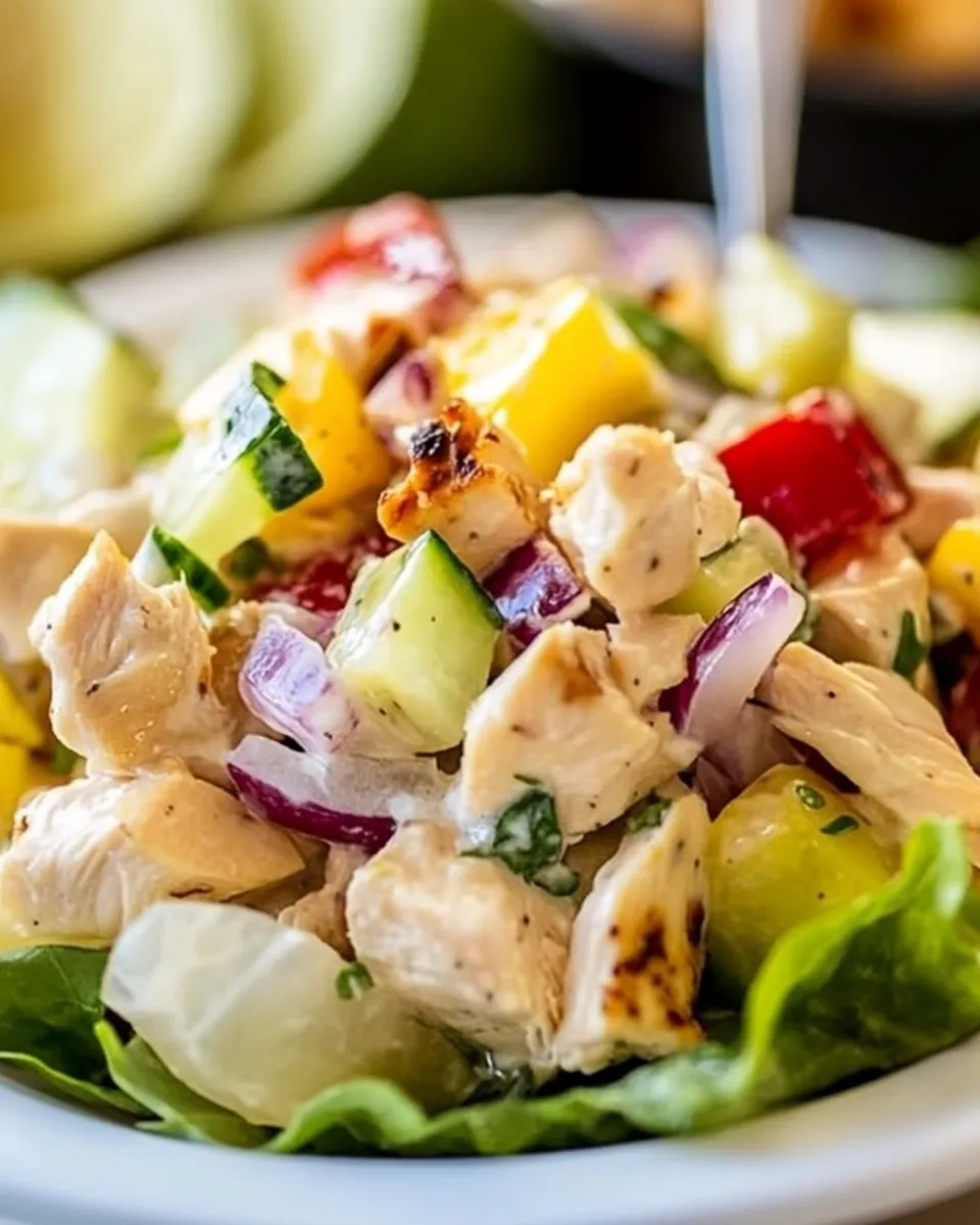 Easy Tropical Chicken Salad dish photo