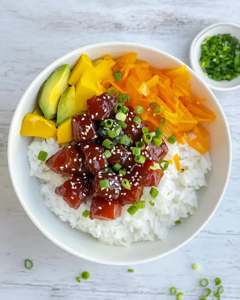 Homemade Tuna Poke Bowl photo