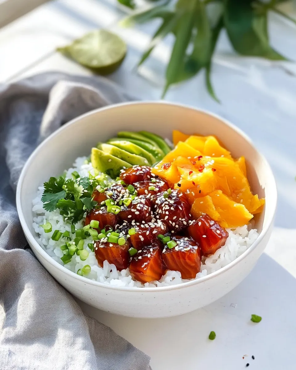 Easy Tuna Poke Bowl recipe photo