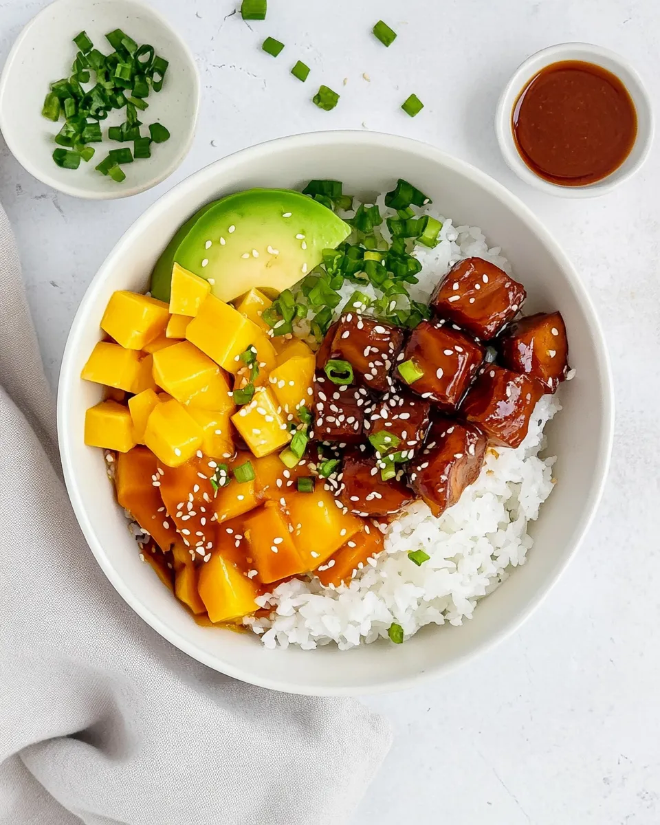 Delicious Tuna Poke Bowl dish photo