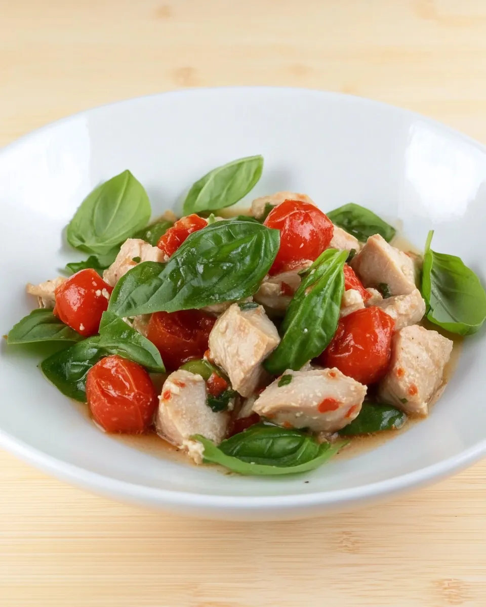 Delicious Tuna Salad Caprese dish photo