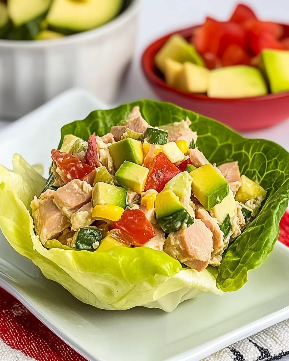 Classic Tuna Salad Lettuce Wraps dish photo