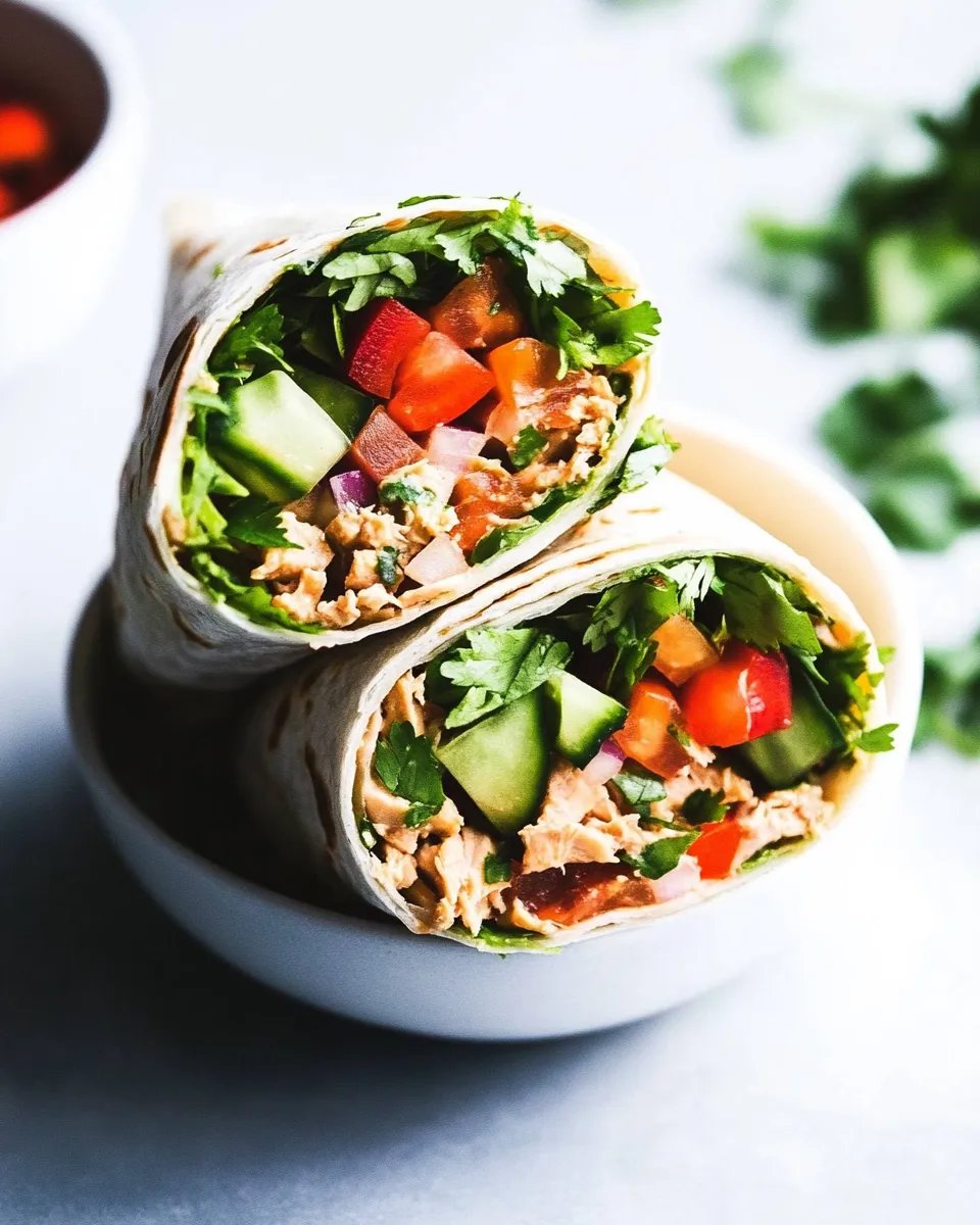 Homemade Tuna Salad Wrap photo