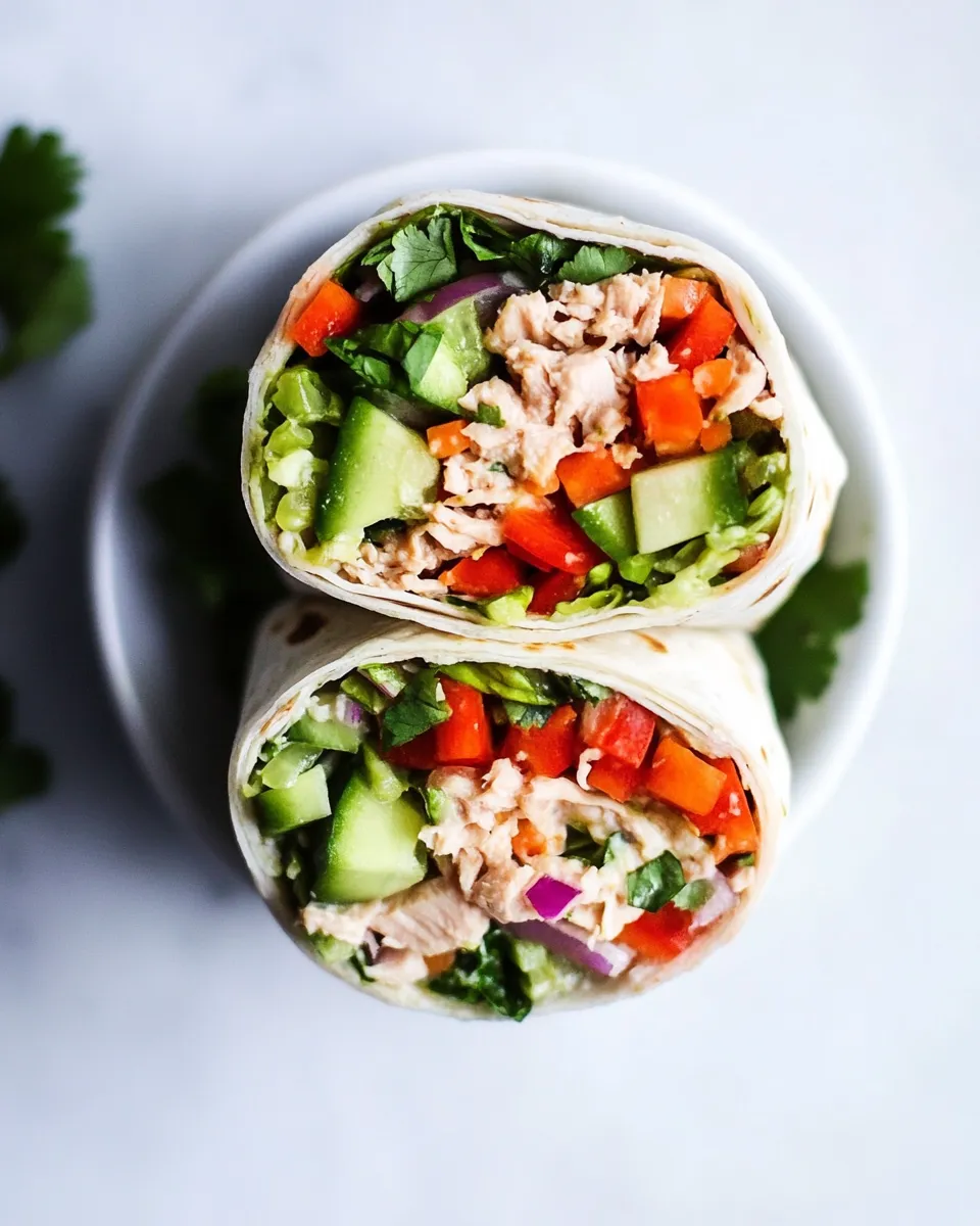 Classic Tuna Salad Wrap recipe image