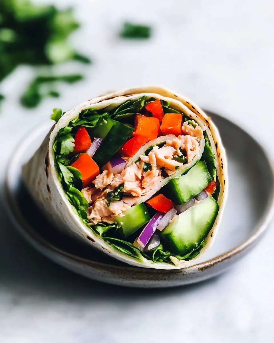 Delicious Tuna Salad Wrap dish photo