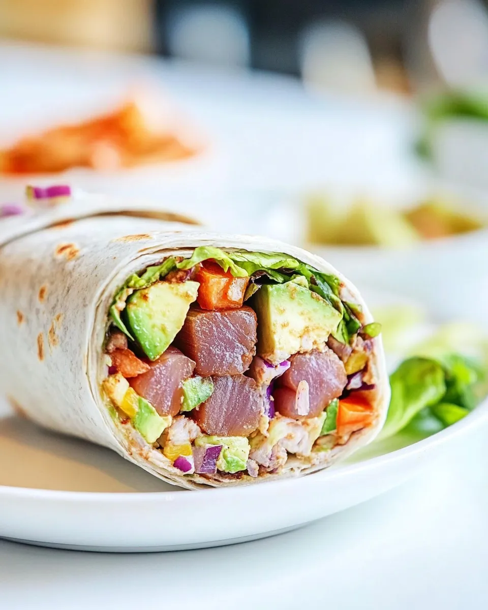 Easy Tuna Wrap food shot