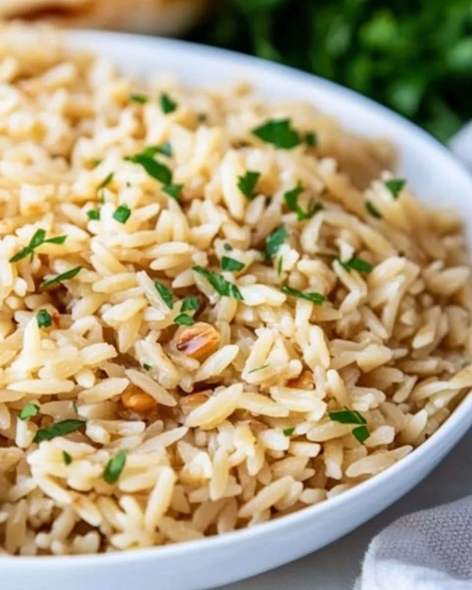 Delicious Turkish Rice Pilaf with Orzo dish photo
