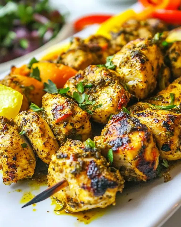 Homemade Turkish Style Chicken Skewers photo