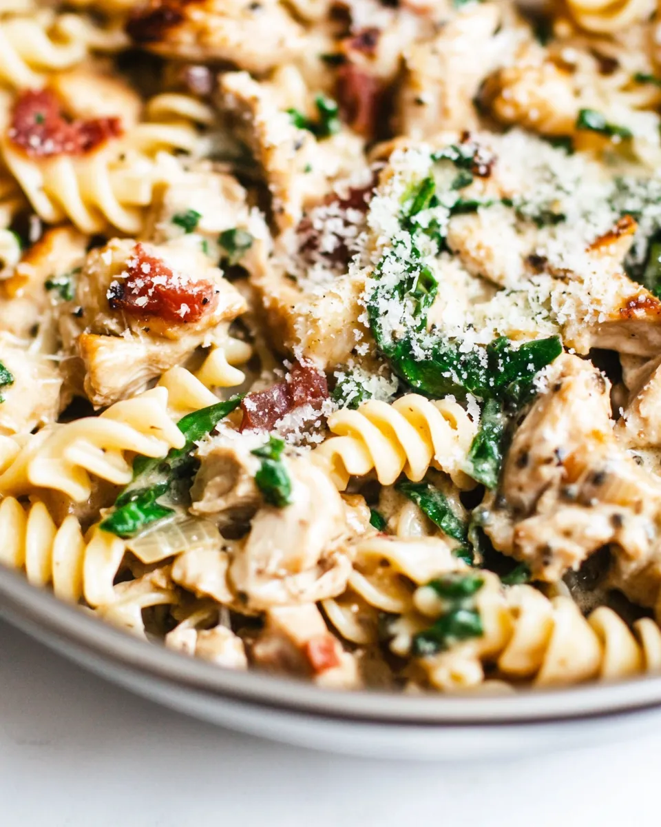 easy Tuscan Chicken Pasta Recipe (ONE PAN!) picture