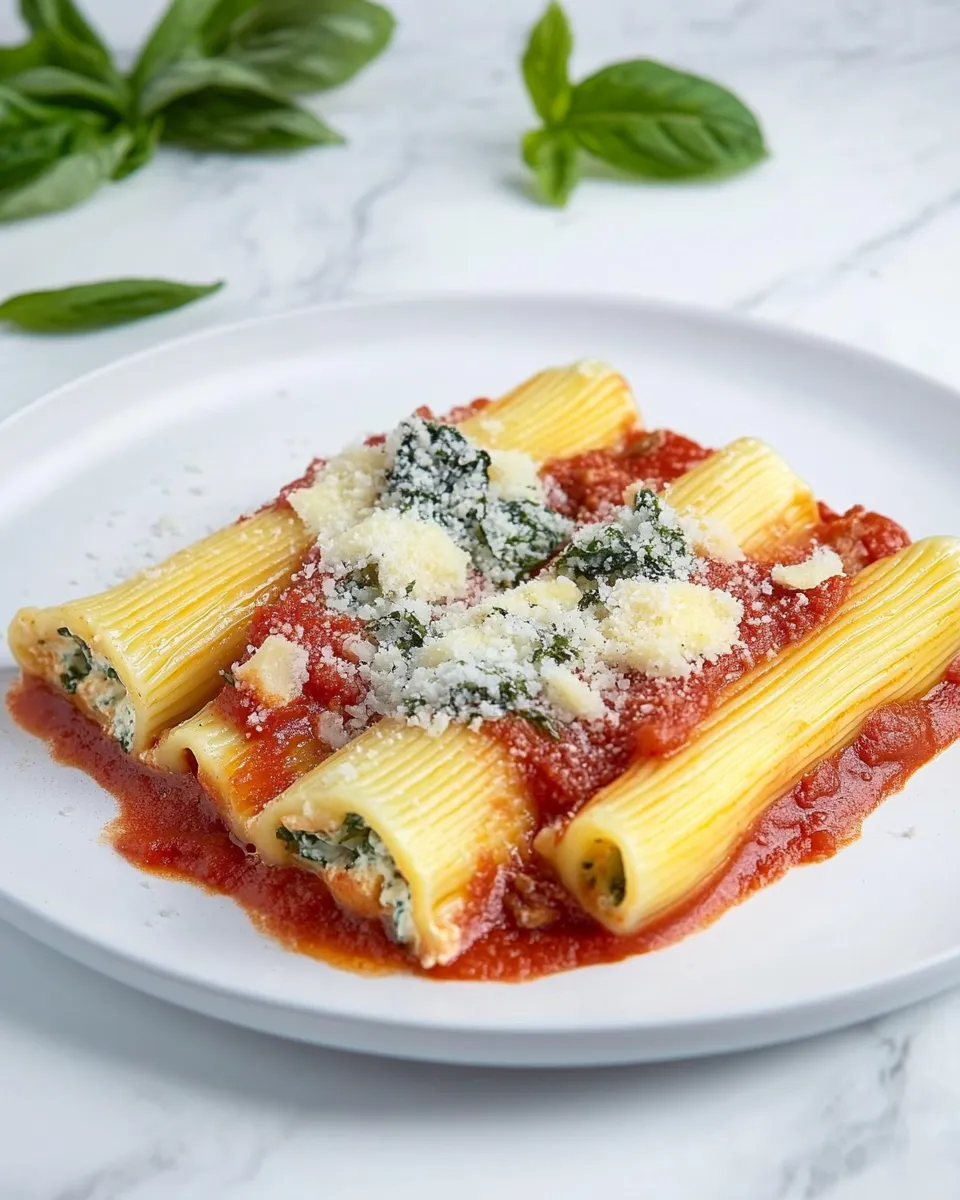 Easy Vegan Manicotti recipe image