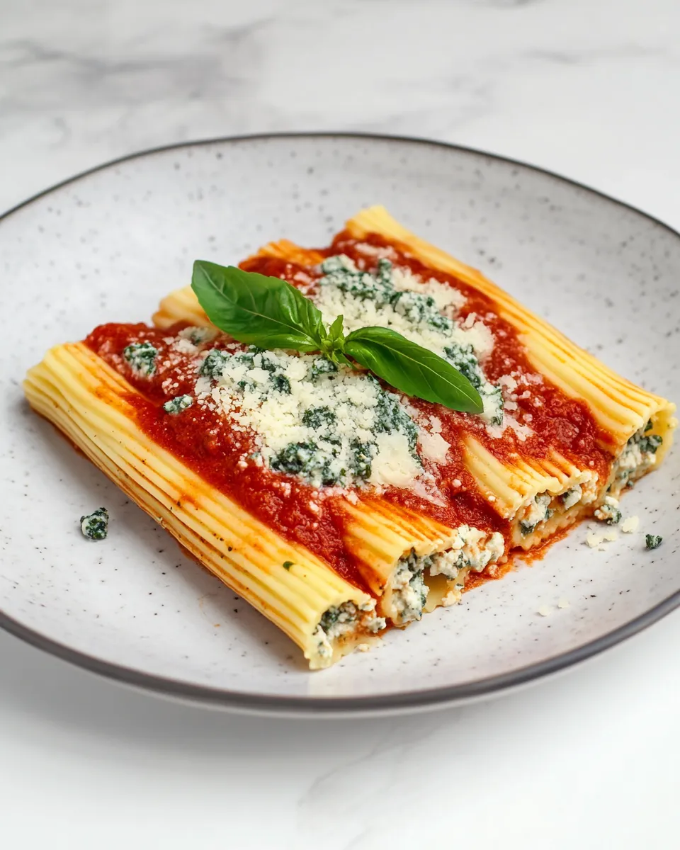Delicious Vegan Manicotti dish photo