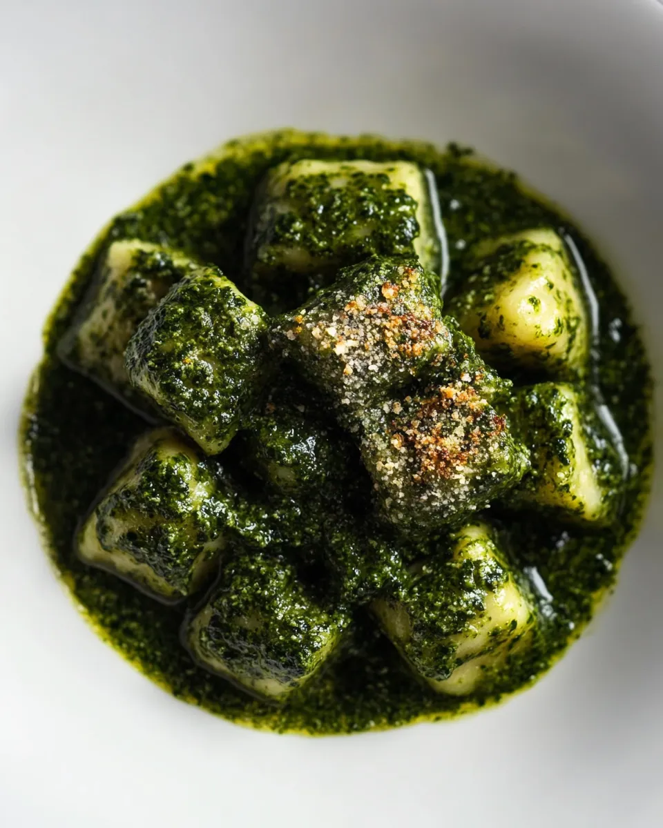 Classic Vegan Potato Gnocchi with Kale Sauce image