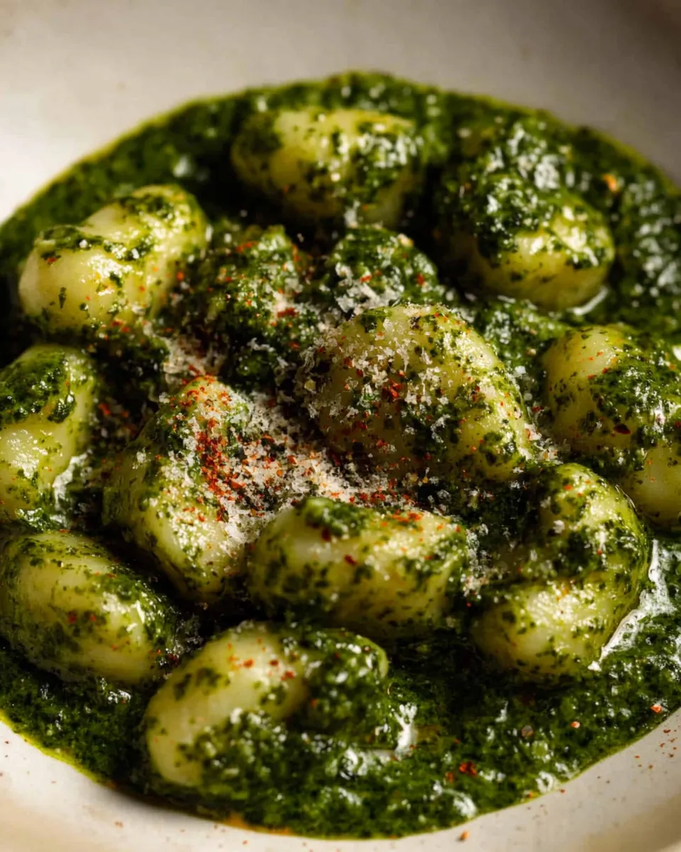 Easy Vegan Potato Gnocchi with Kale Sauce recipe photo