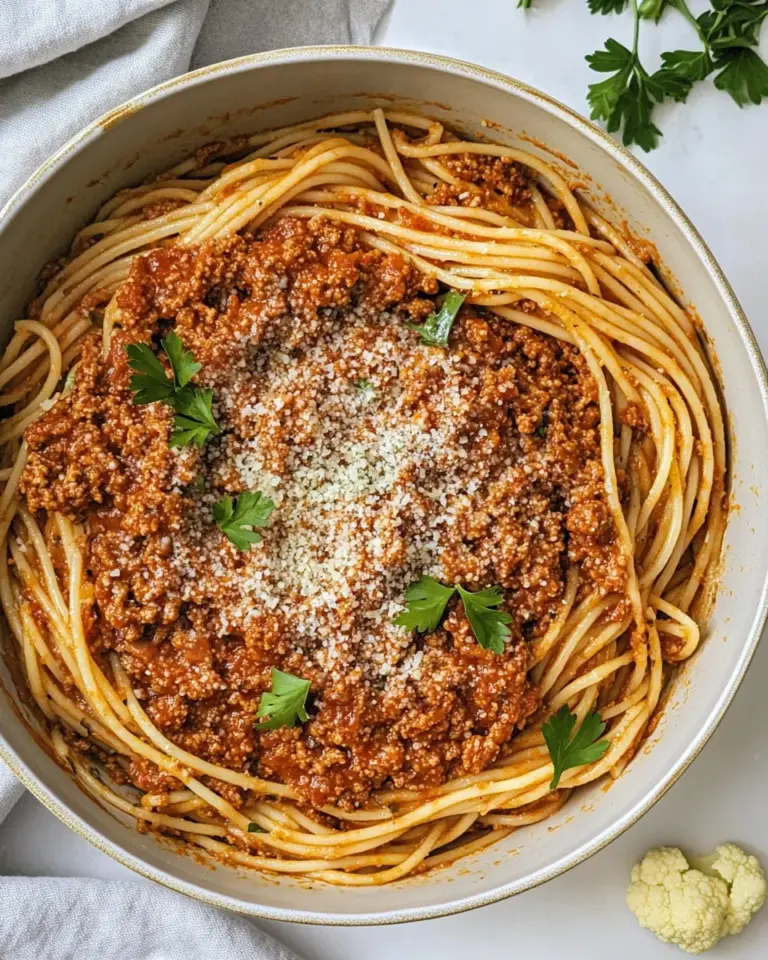 Homemade Vegan Spaghetti Bolognese (Cauliflower Walnut Meat) photo