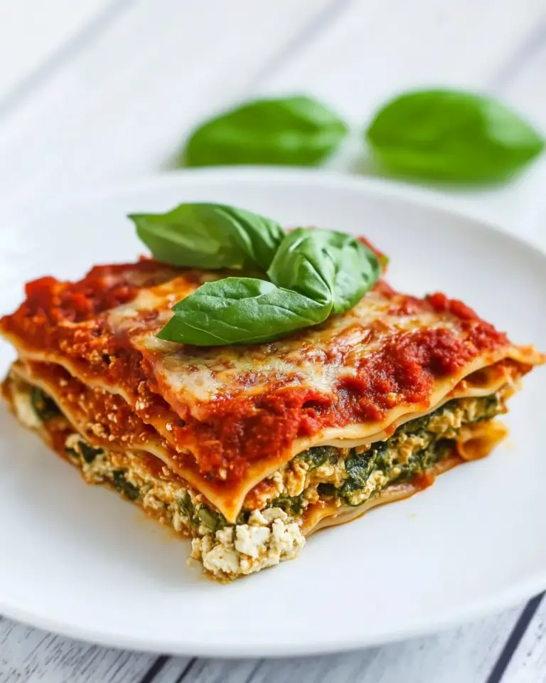 Homemade Vegan Spinach Lasagna (Tofu Ricotta) photo