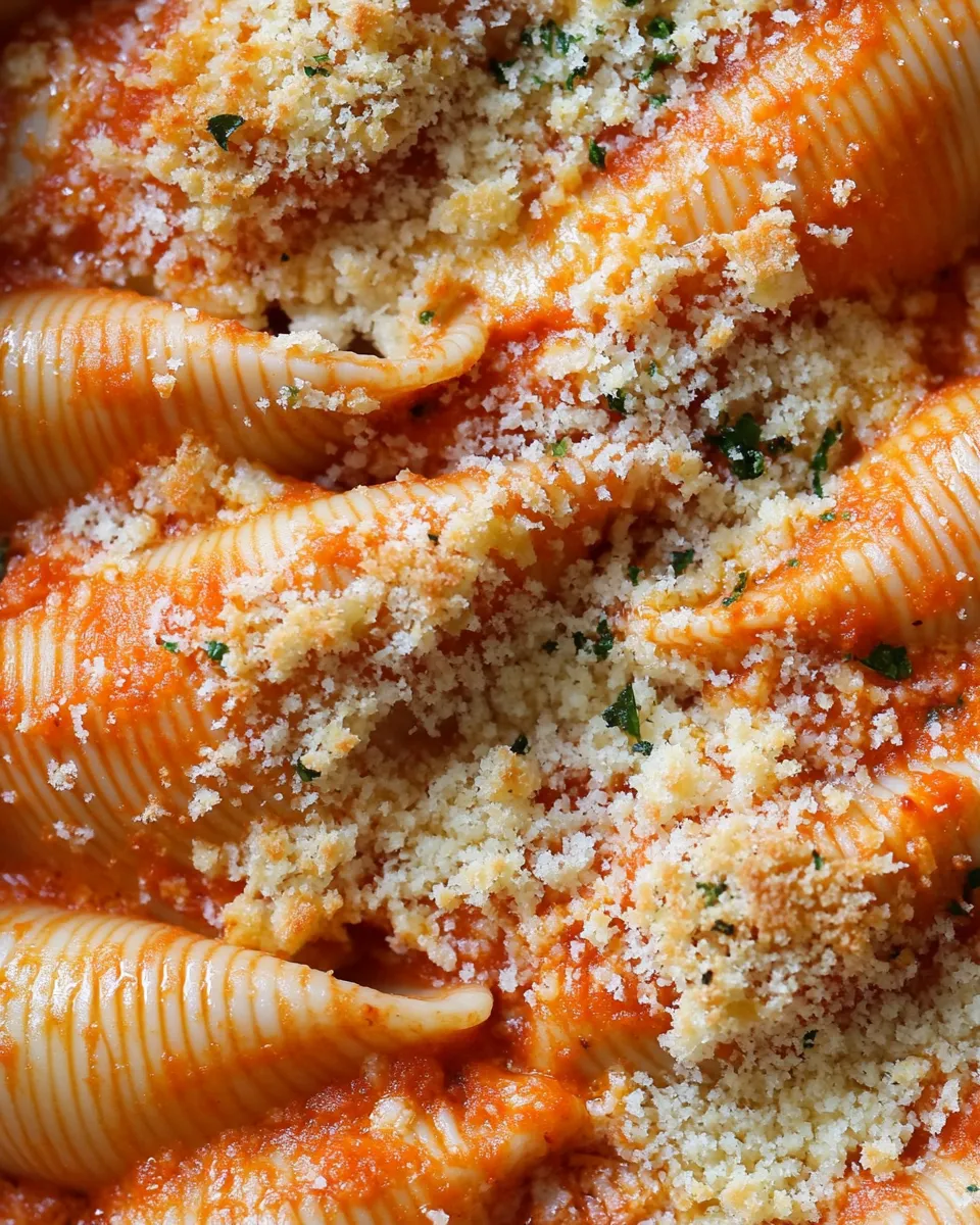 Delicious Vegan Stuffed Shells shot
