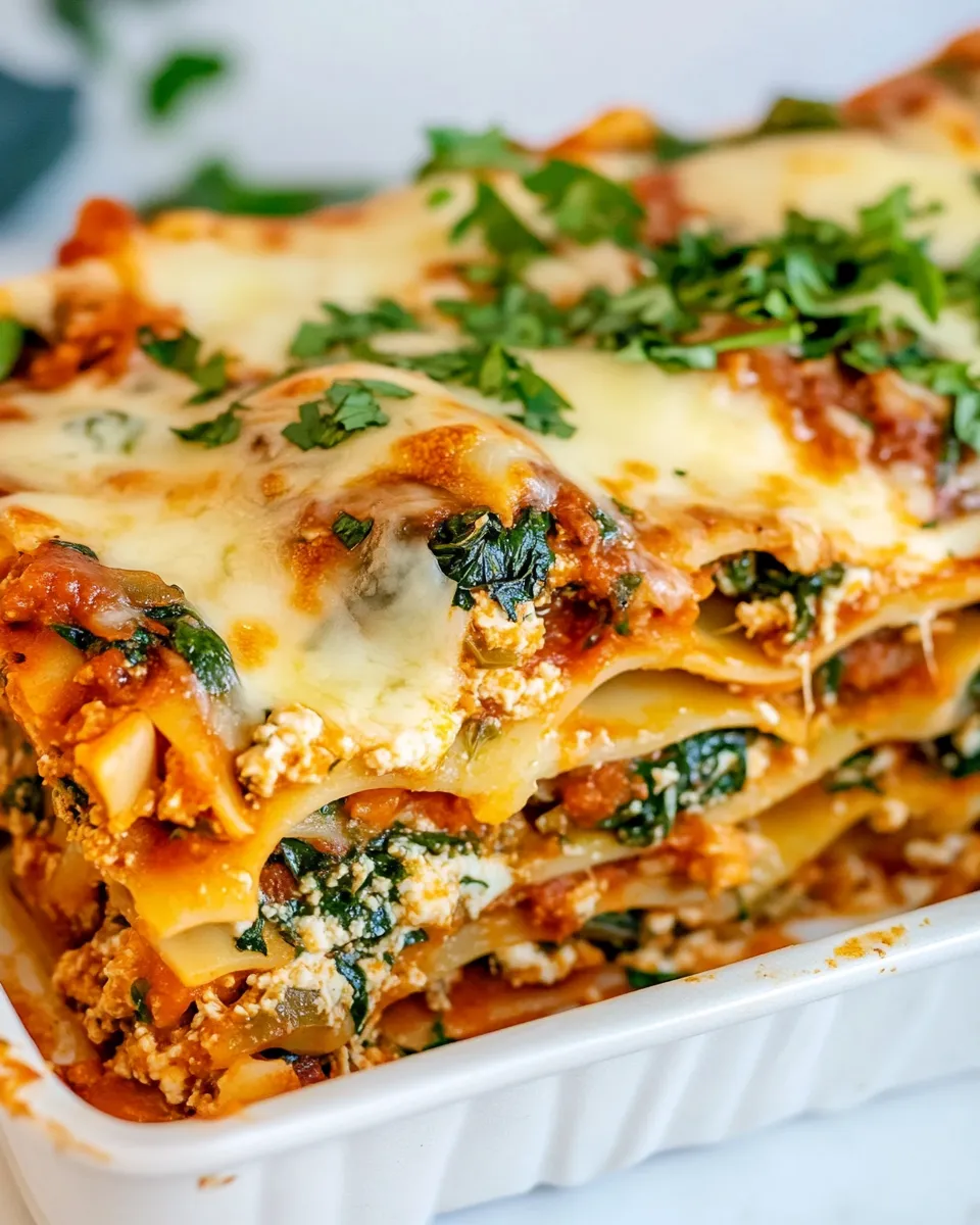 Delicious Vegetarian Lasagna dish photo