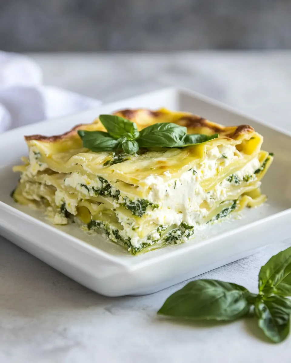 homemade Vegetarian Lasagna with No-Cook White Sauce photo