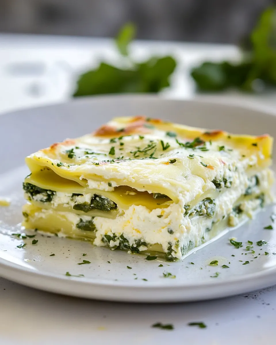 delicious Vegetarian Lasagna with No-Cook White Sauce dish photo