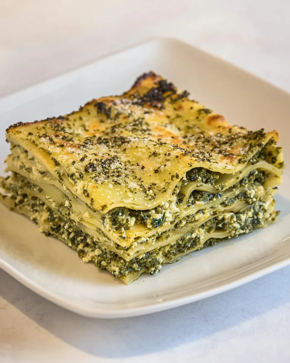 Classic Veggie Pesto & Spinach Lasagna image