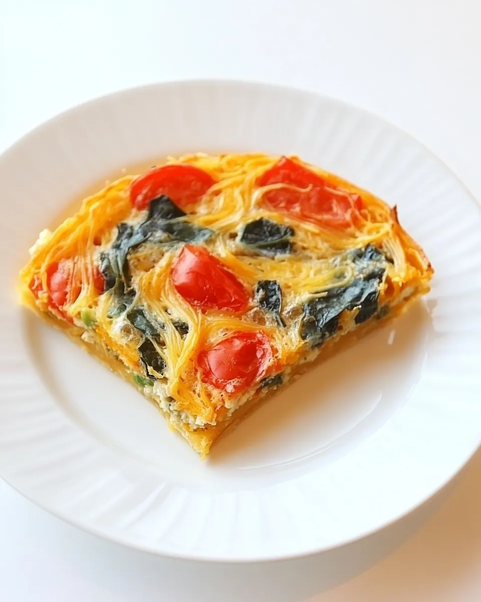 Classic Veggie Quiche with Spaghetti Squash Crust image