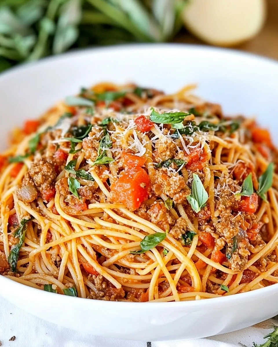 homemade Weight Watchers Spaghetti Bolognese photo