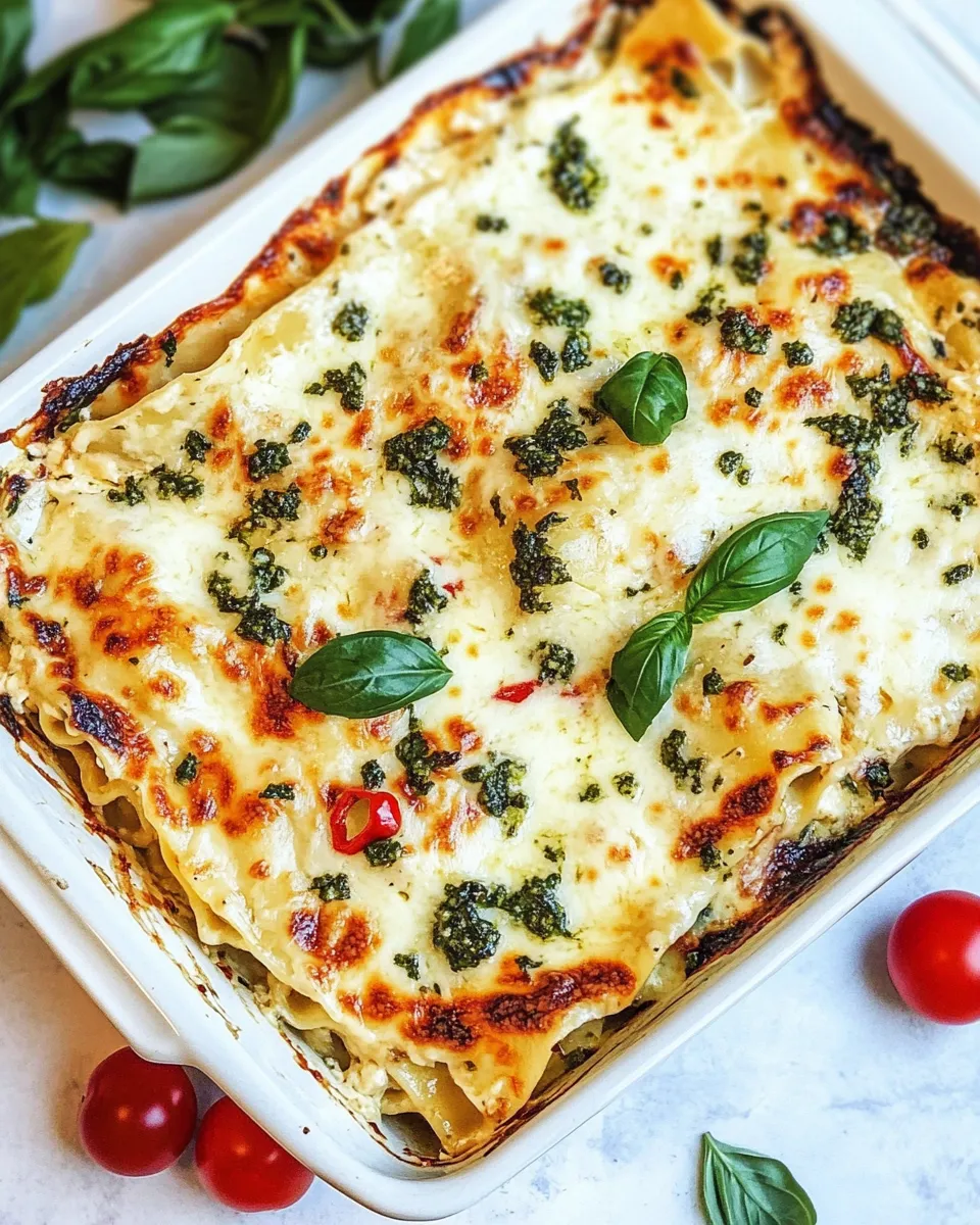 classic White Chicken Lasagna (Caprese Chicken Lasagna) image