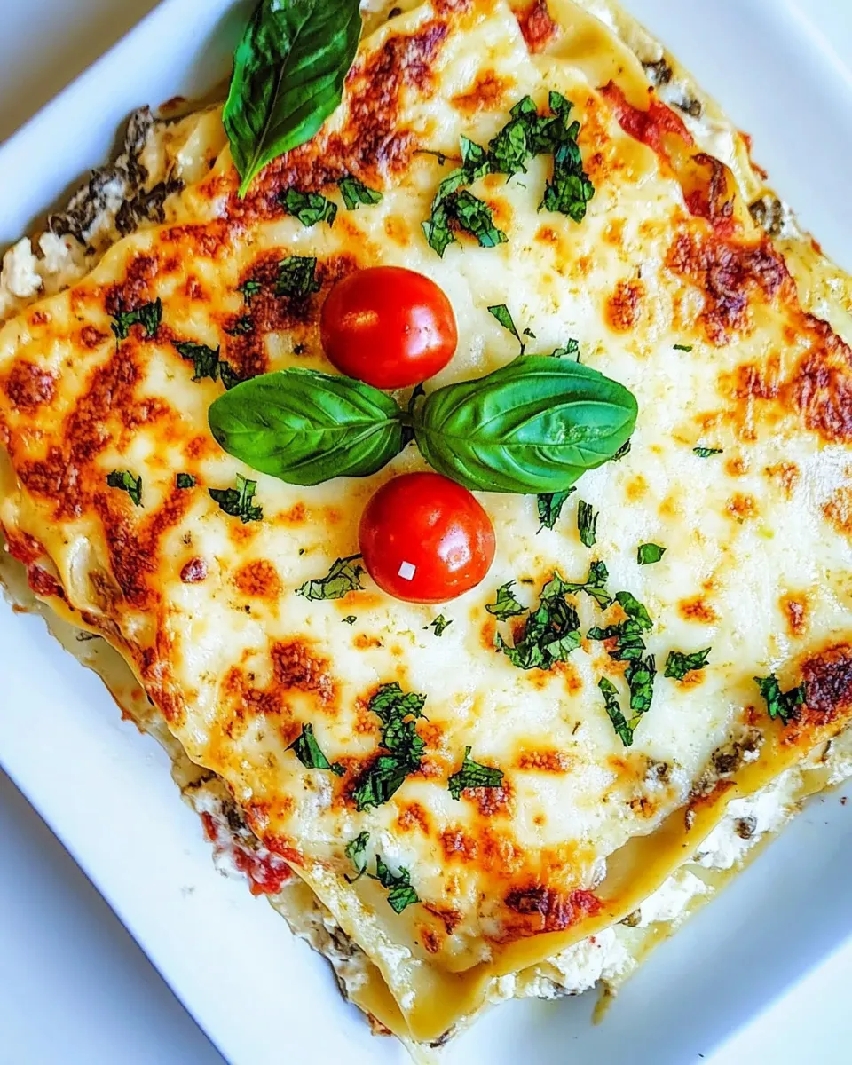 easy White Chicken Lasagna (Caprese Chicken Lasagna) picture