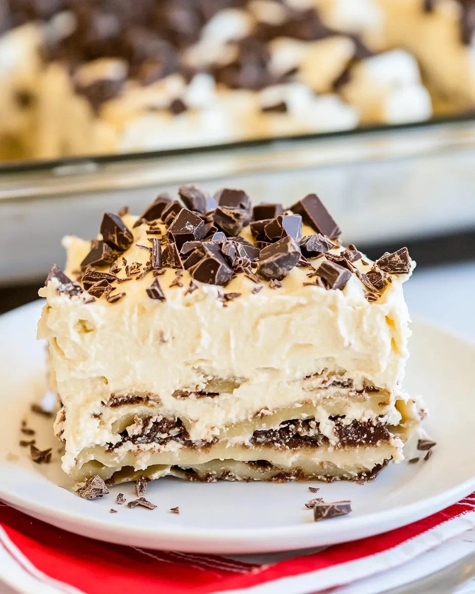 Easy White Chocolate Lasagna recipe photo
