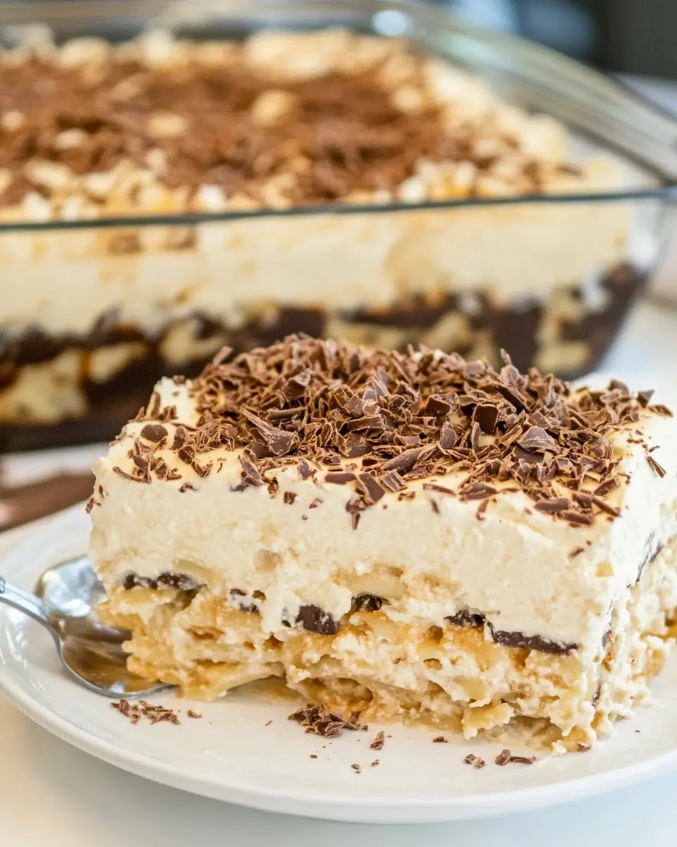 Delicious White Chocolate Lasagna dish photo