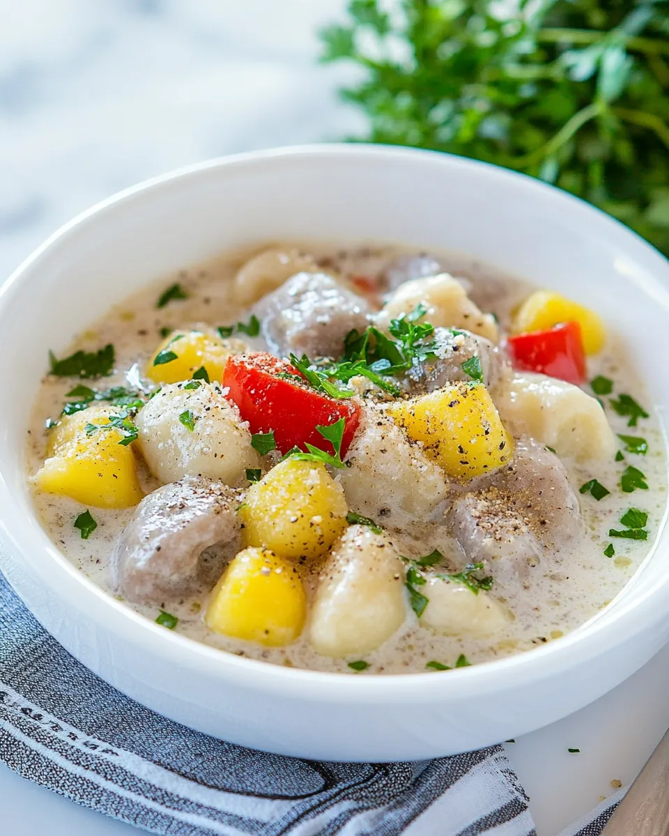Classic Whole Wheat Gnocchi in Cream Sauce image