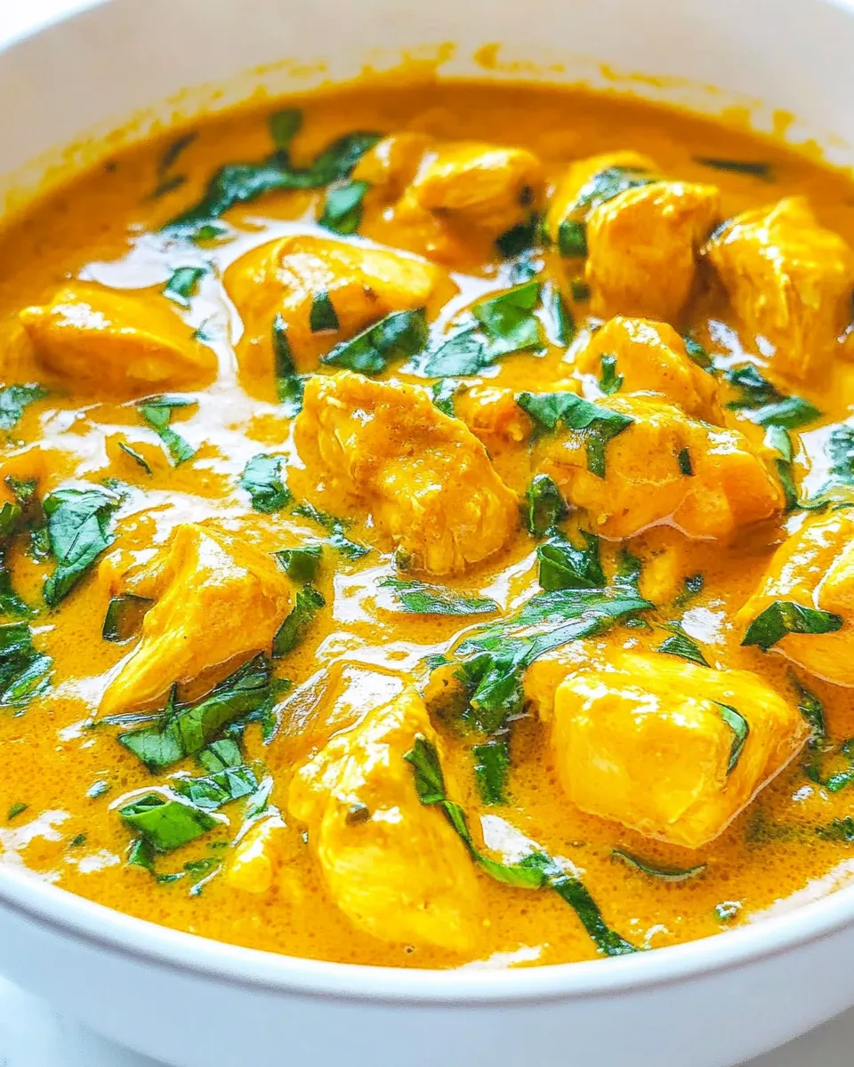 Easy Yellow Thai Chicken Coconut Curry recipe photo
