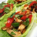 Delicious Zesty Chicken Fajitas in Lettuce recipe photo