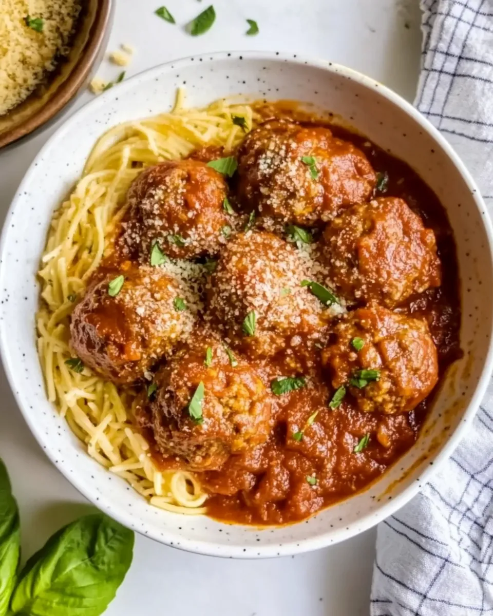 Delicious Zucchini Beef Meatballs food shot