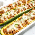 Homemade Zucchini Boats With Ground Beef (Italian Style!) photo