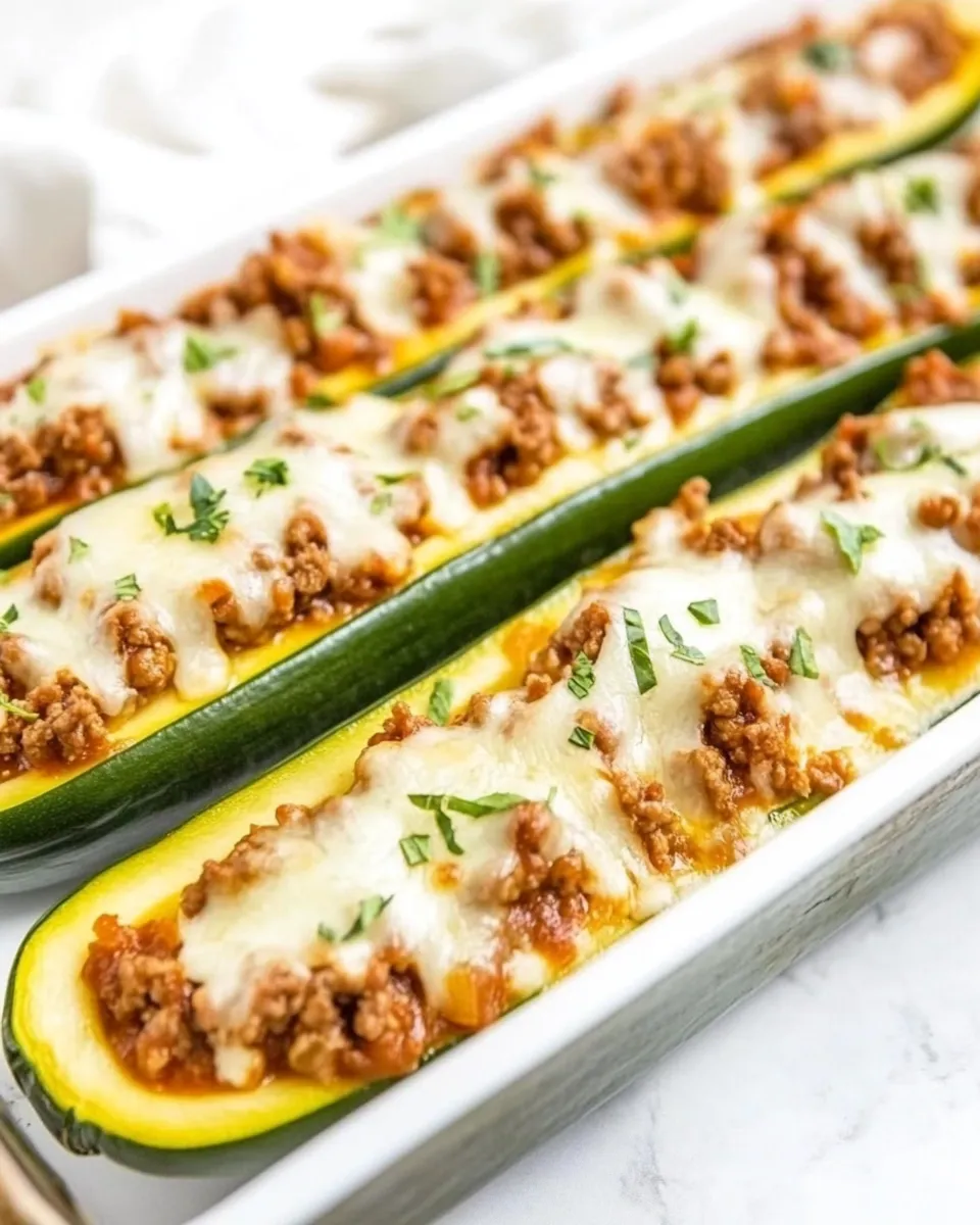 Homemade Zucchini Boats With Ground Beef (Italian Style!) photo