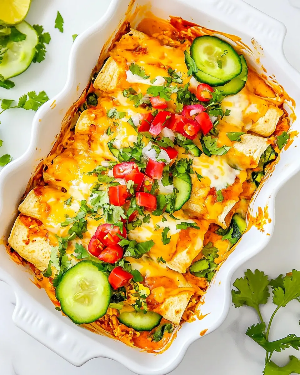 Homemade Zucchini Chicken Enchiladas recipe photo