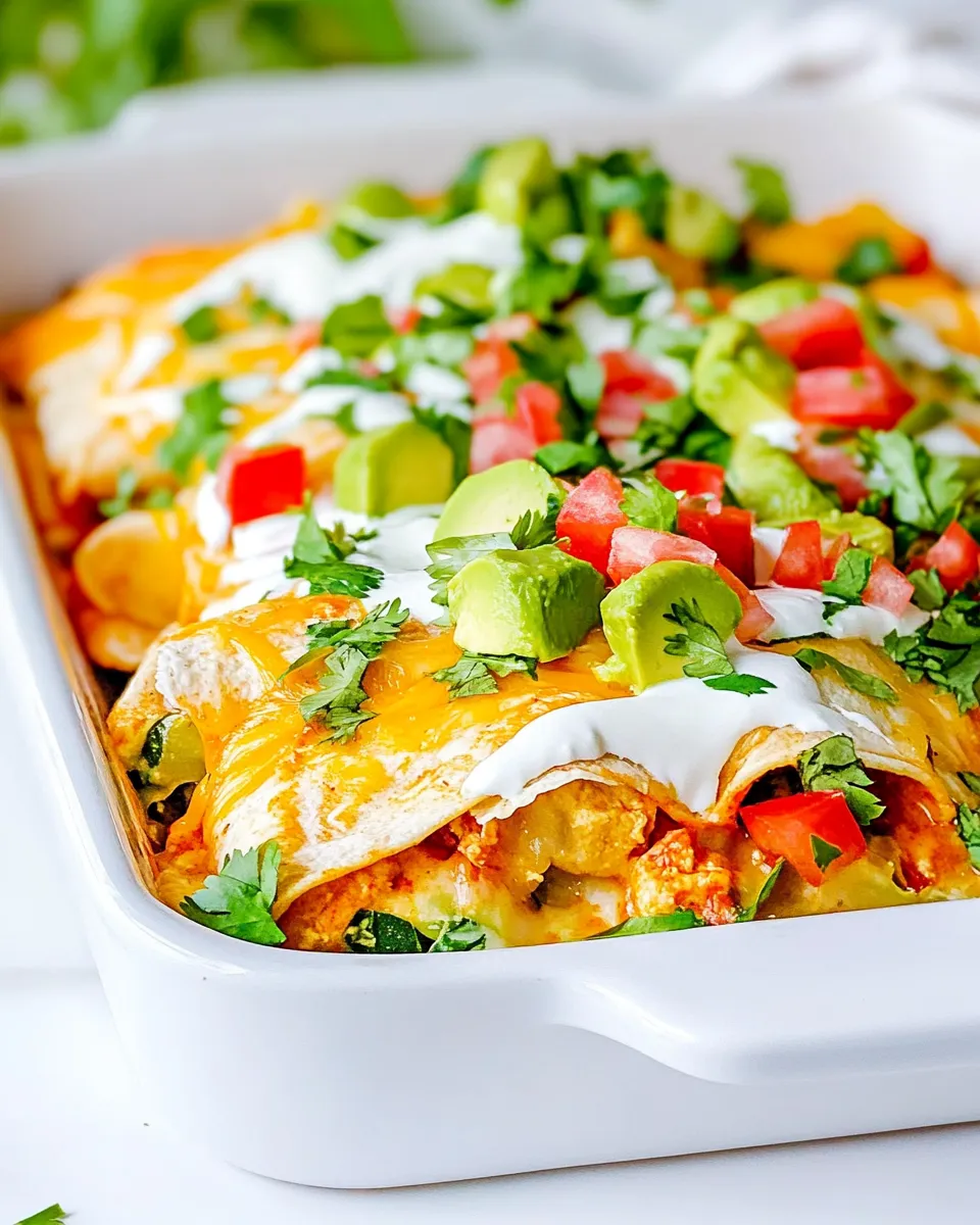 Classic Zucchini Chicken Enchiladas dish photo