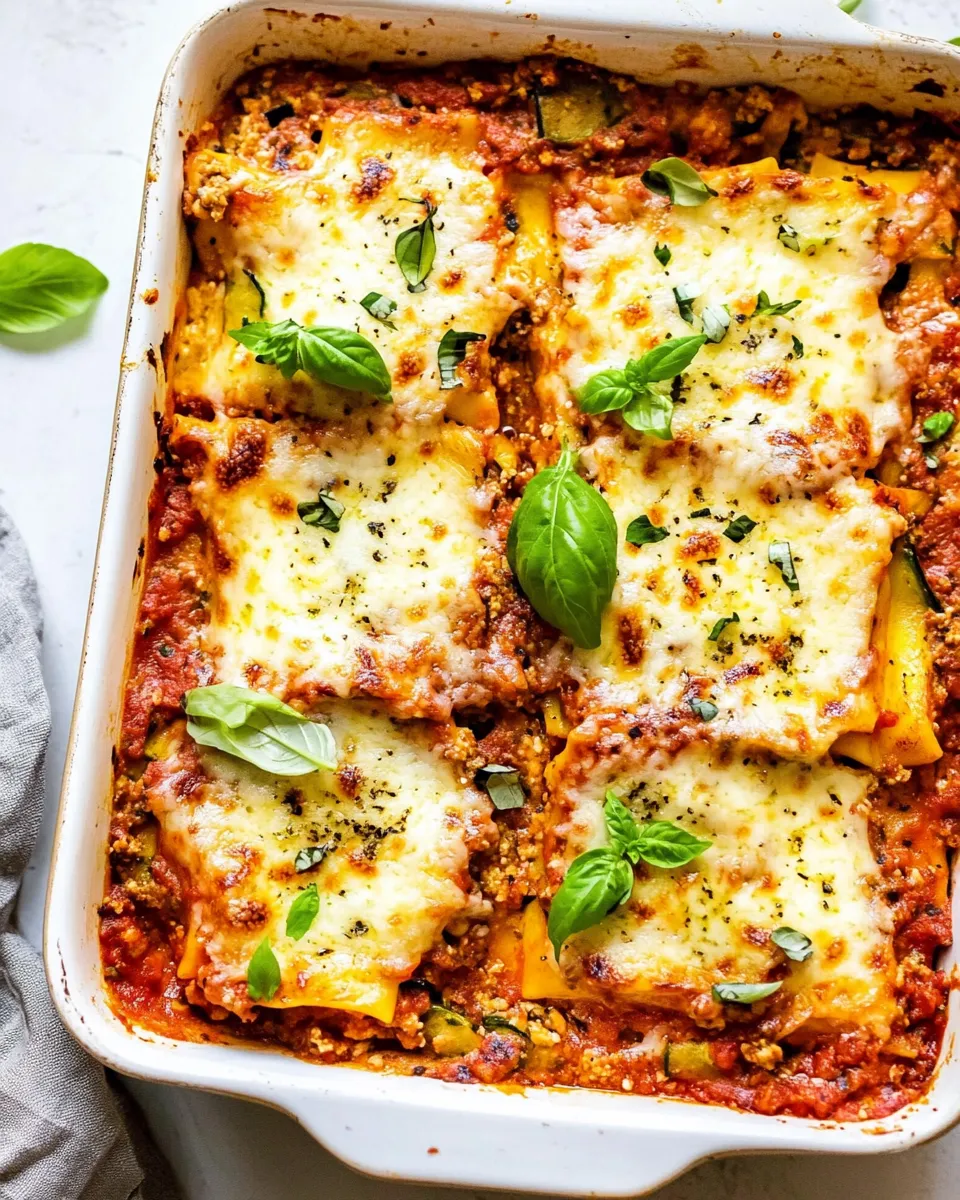 Easy Zucchini Lasagna recipe photo