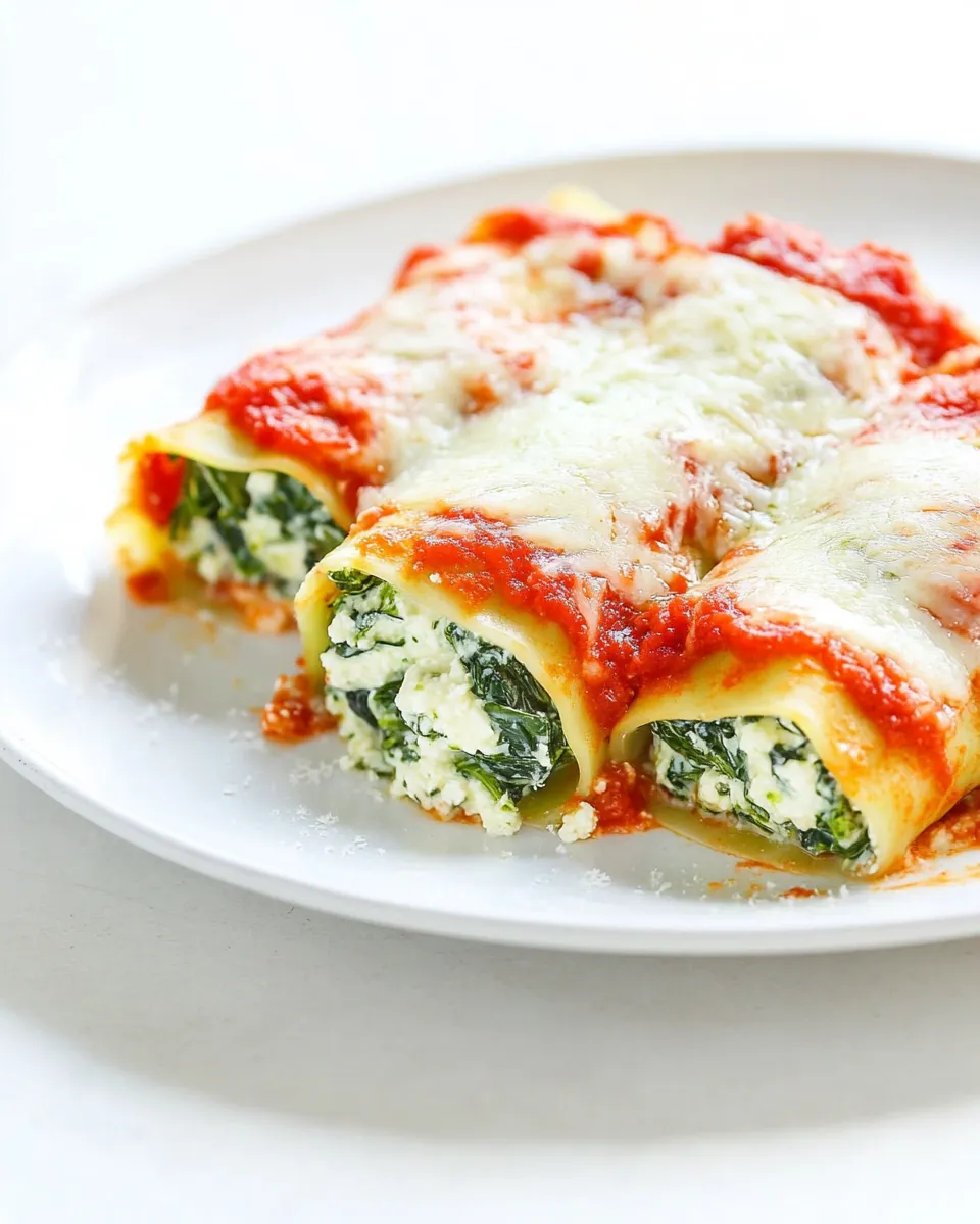 Easy Zucchini Lasagna Rolls with Spinach & Ricotta Filling recipe photo