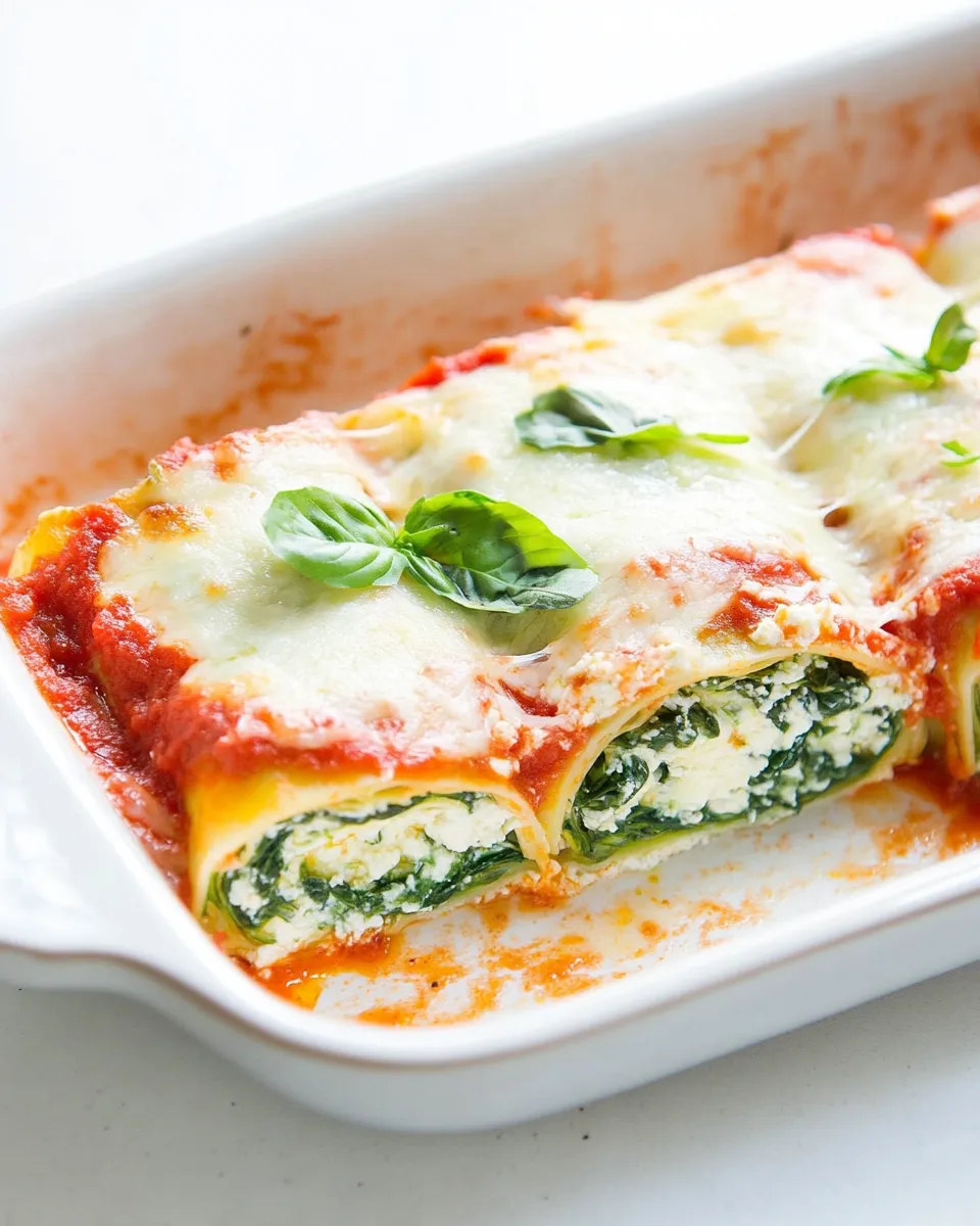Delicious Zucchini Lasagna Rolls with Spinach & Ricotta Filling dish photo